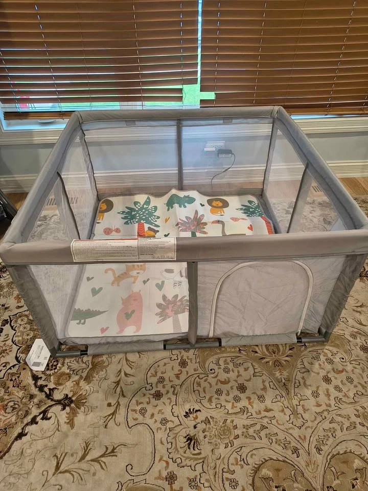 Baby Playpen, 50x50 Inch, with Mat and Balls - photo 2