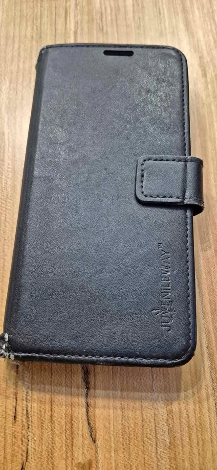 Black Leather Wallet Phone Case for Samsung S20 FE