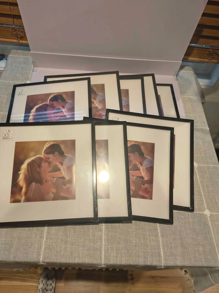 Set of 9 Square Picture Frames 12x12 (matted to 8x8) - photo 5