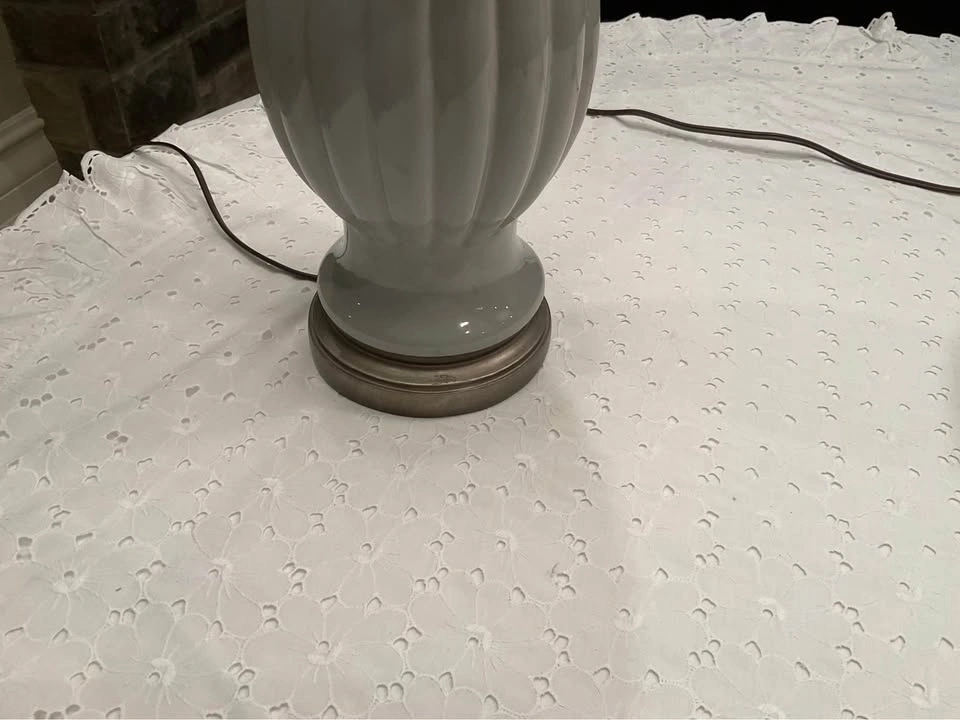 Table Lamps PAIR Of Ribbed Dorthy Draper Style Lamps - photo 5