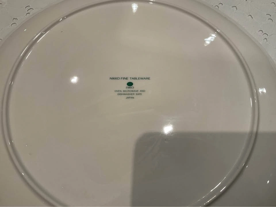Cake Plate & 4 Dessert Plates Vintage Nikki Blue Peony - photo 5