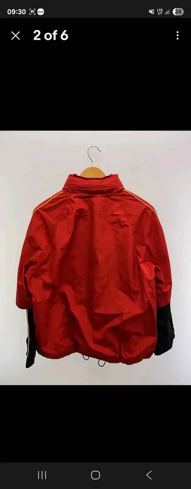 DIESEL Red Double-Layered Track Jacket, Size L image indicator(2)