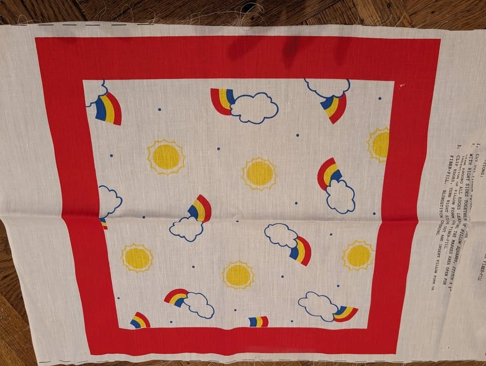 Vintage Care Bears and Annie Fabric Pillow Panels - photo 5