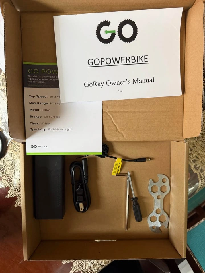 Go Power Ebike open box - photo 5