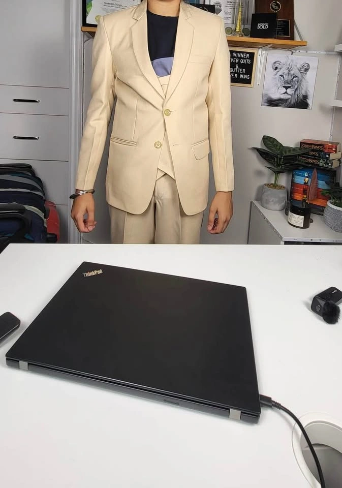 Cream 3pc dress suit for boys - photo 5