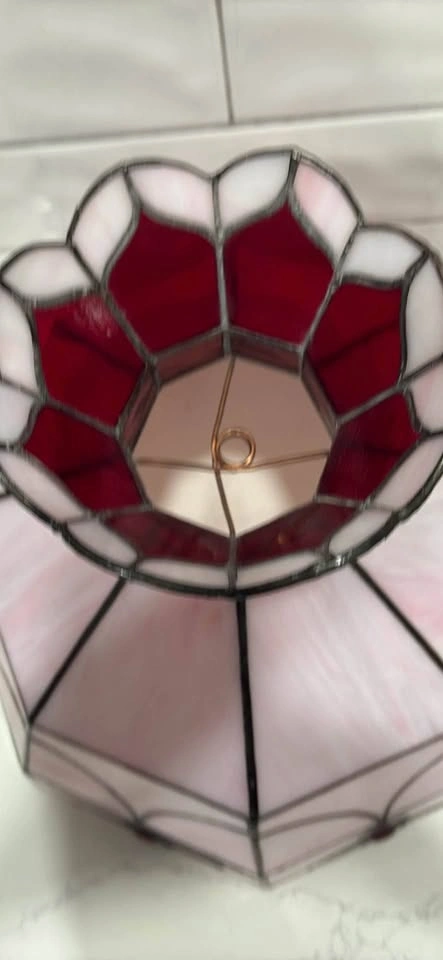 Beautiful 14” high stained glass lampshade - photo 3