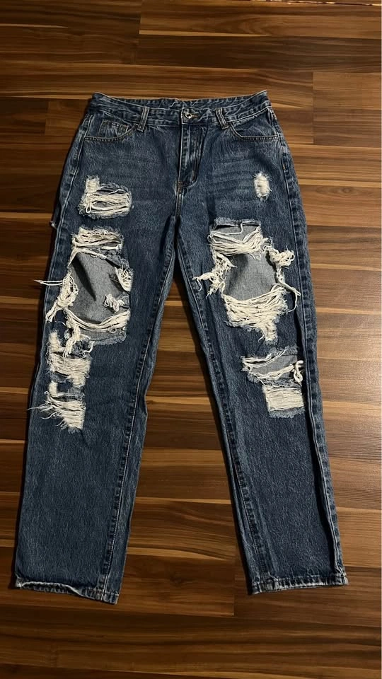 SHEIN Distressed denim jeans - photo 4