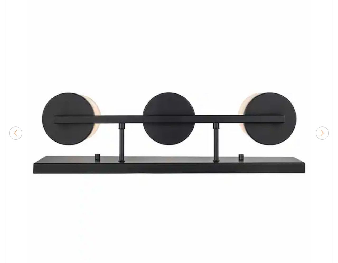 Cornerstone 20 in. 3-Light Black Bathroom Vanity Light Fixture - - photo 5