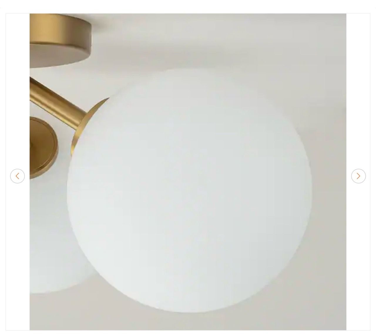 Lueck 18.12 in. 3-Light Gold Sputnik Semi Flush Mount Ceiling Li - photo 5