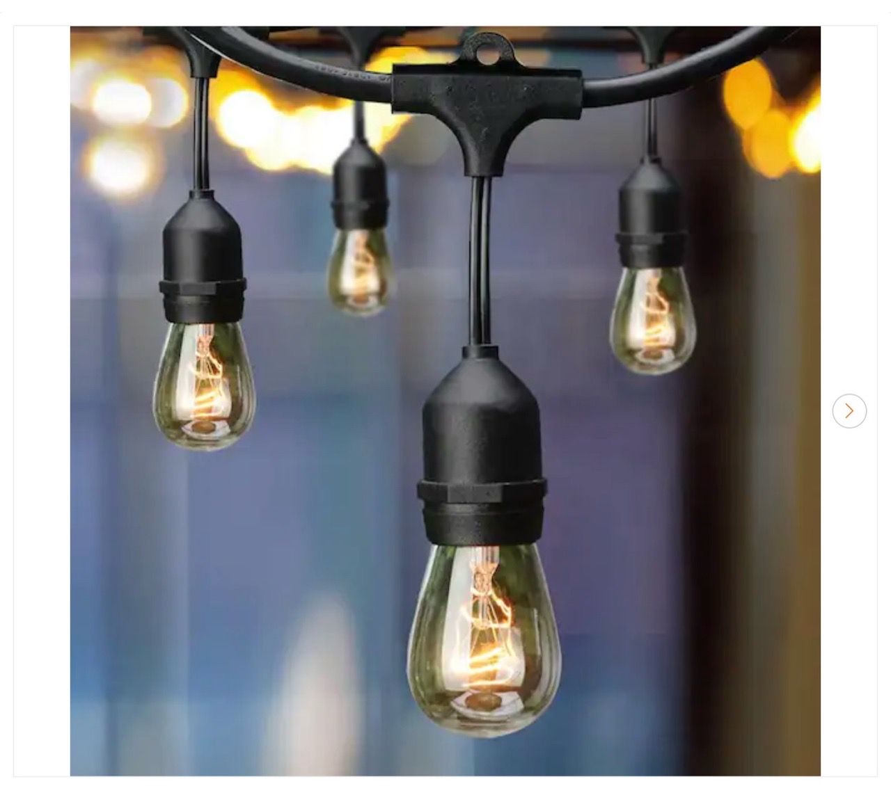Hampton Bay 12-Light 24 ft. Indoor/Outdoor String Lights
