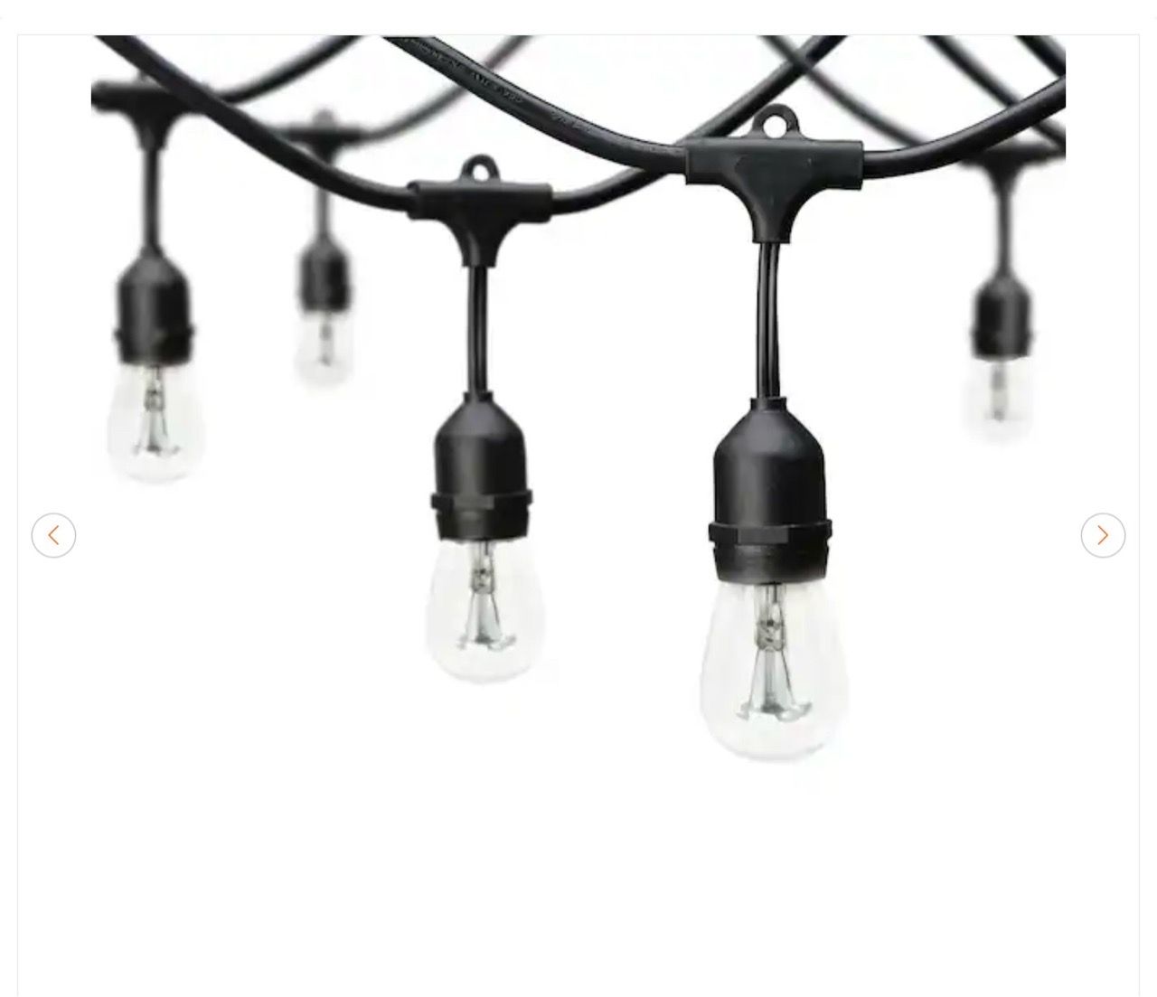 Hampton Bay 12-Light 24 ft. Indoor/Outdoor String Lights - photo 4