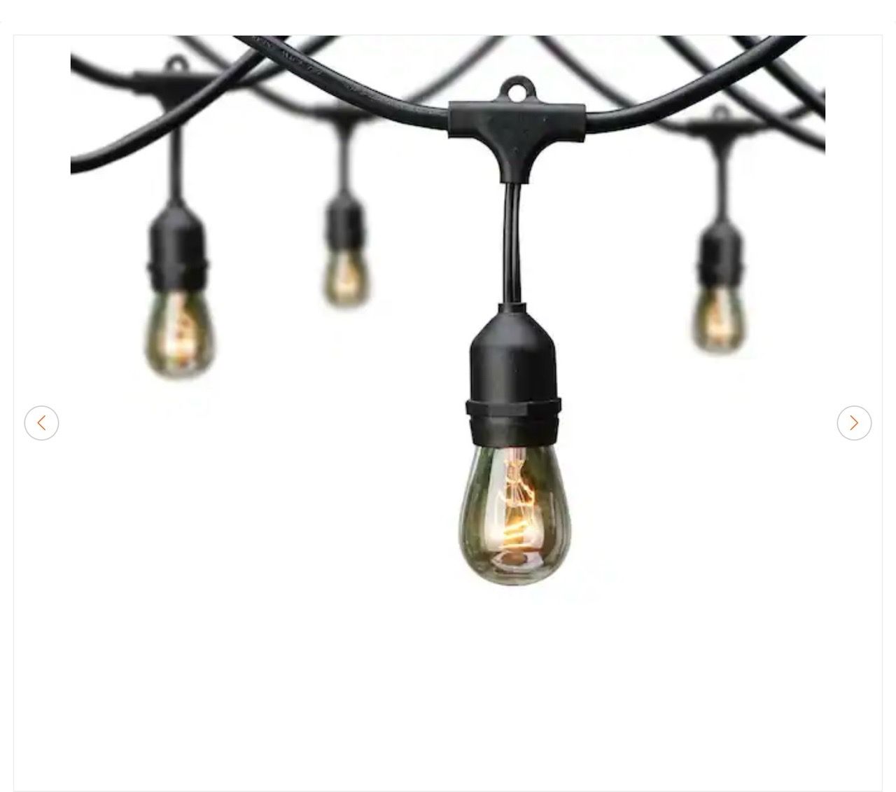Hampton Bay 12-Light 24 ft. Indoor/Outdoor String Lights - photo 5
