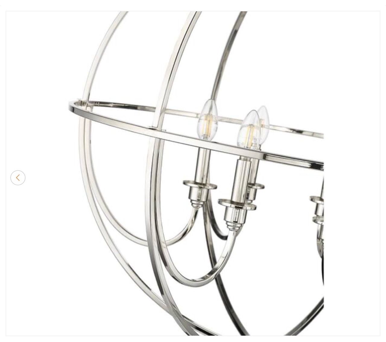 Millennium Lighting Artemis 30 in. 6-Light Polished Nickel Chand - photo 5