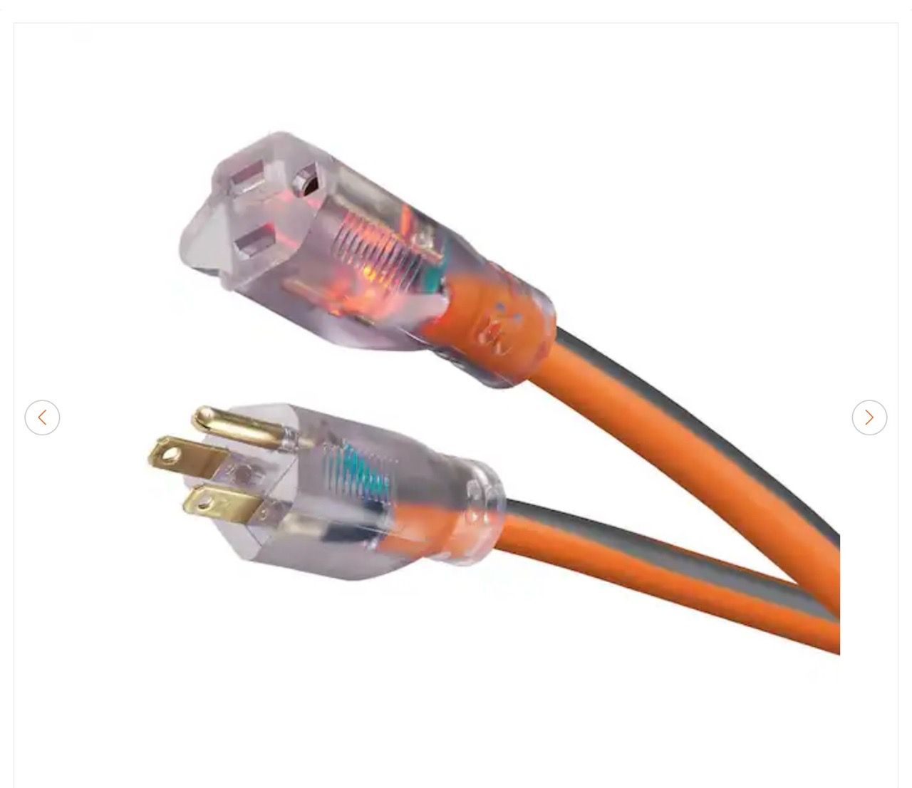 RIDGID 50 ft. 10/3 Heavy Duty Indoor/Outdoor Extension Cord - photo 3