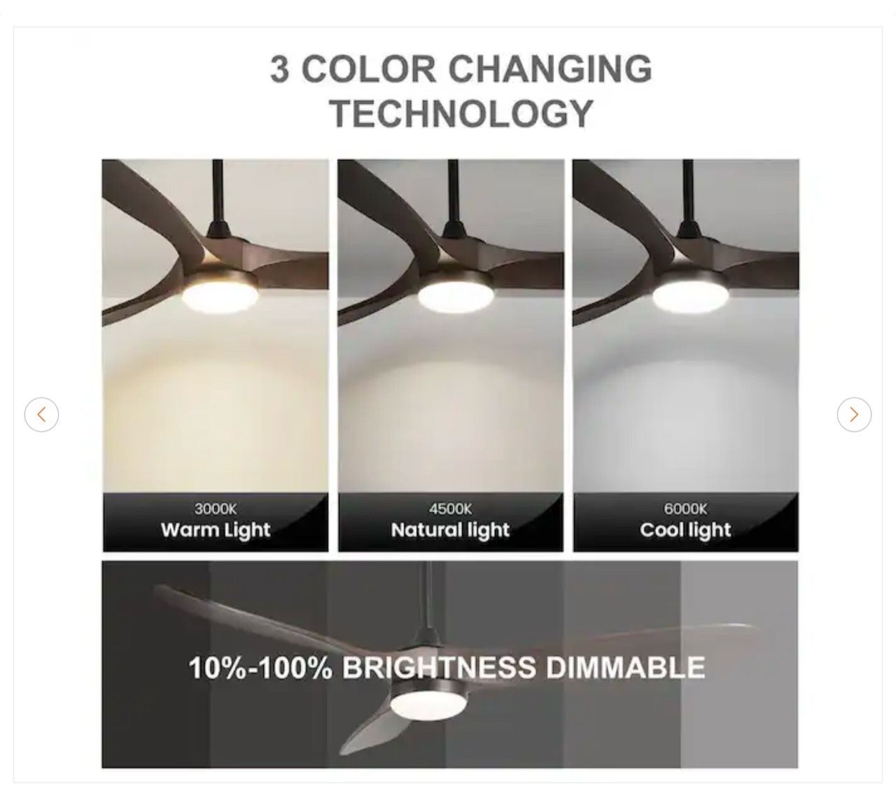 60 in. Indoor/Outdoor Modern Black LED Ceiling Fan - New - photo 4