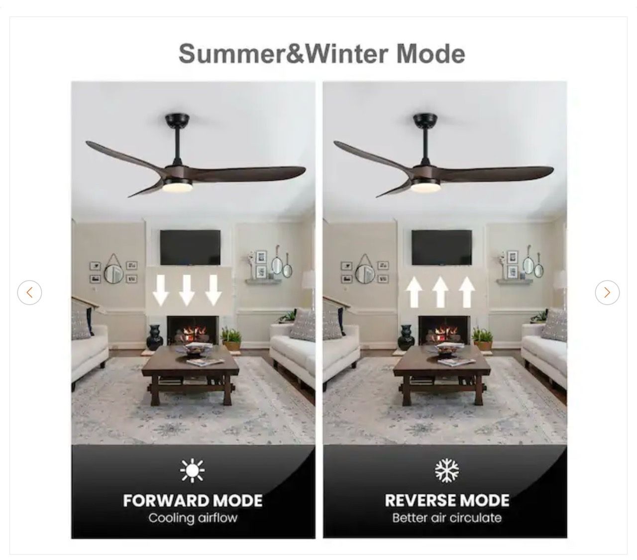 60 in. Indoor/Outdoor Modern Black LED Ceiling Fan - New - photo 5