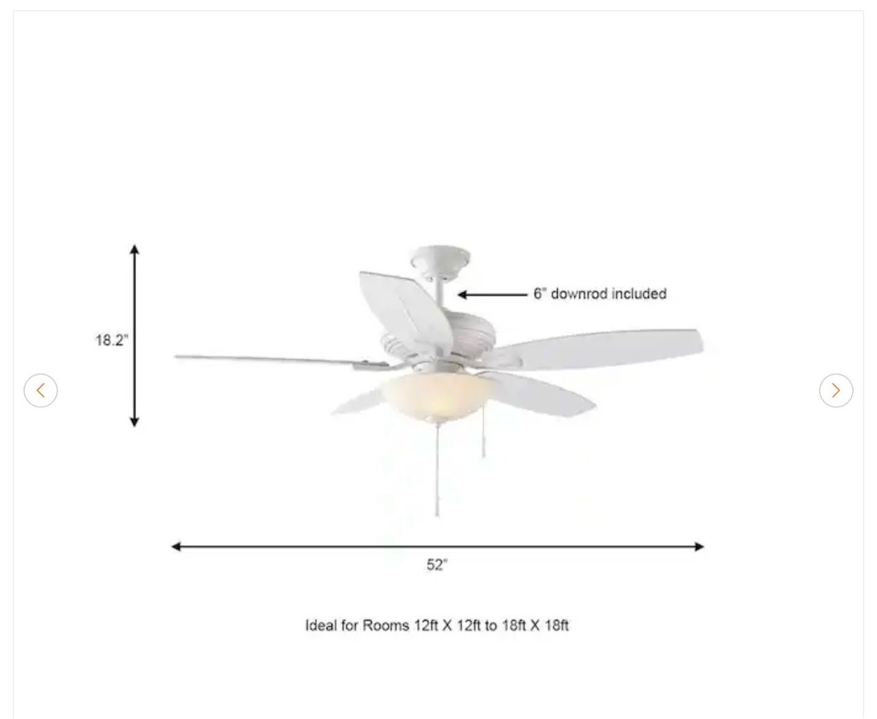 Hampton Bay North Pond 52 in. Indoor/Outdoor LED Ceiling Fan - photo 3