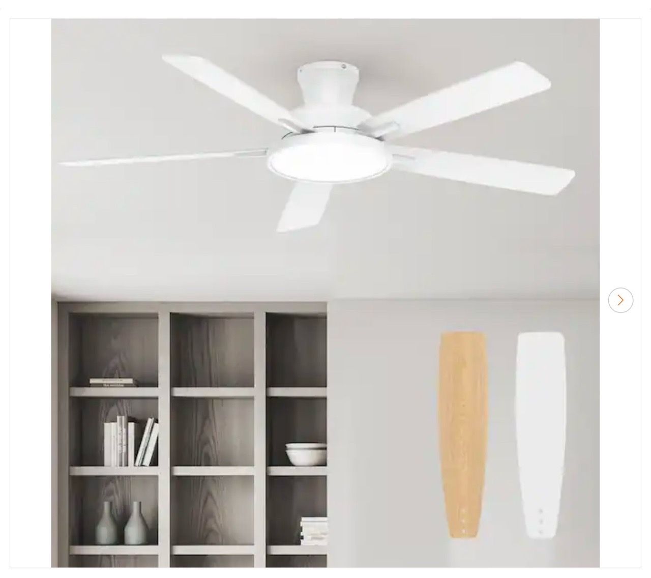 T5 52 in. Indoor Ceiling Fan with Light, Remote Control - New