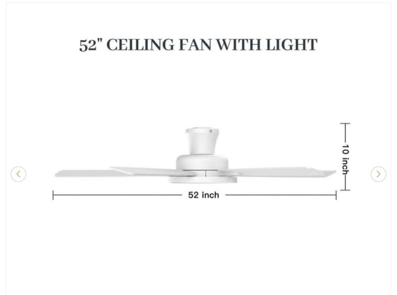 T5 52 in. Indoor Ceiling Fan with Light, Remote Control - New - photo 3