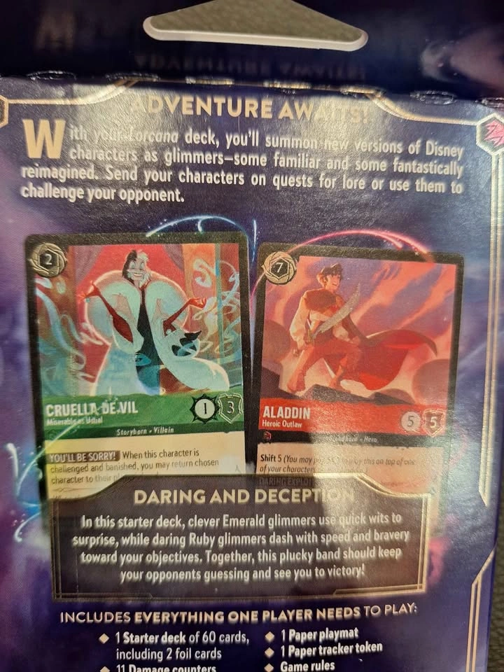 SEALED Disney Lorcana The First Chapter TCG Starter Deck - photo 3