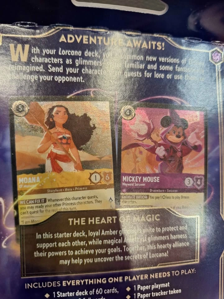 Disney Lorcana Amber/Amethyst The First Chapter Starter Deck - photo 3