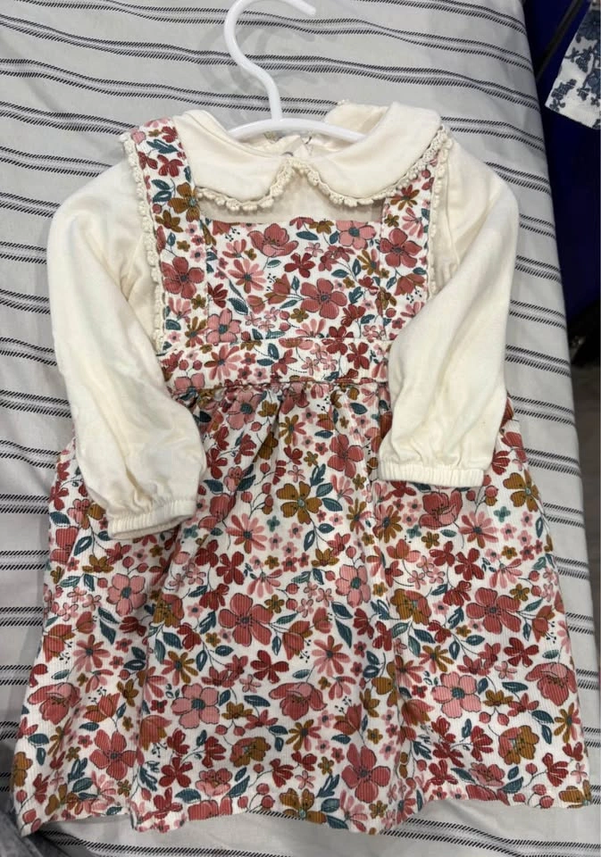 Baby Girl Floral and Knit Dress Bundle - photo 3