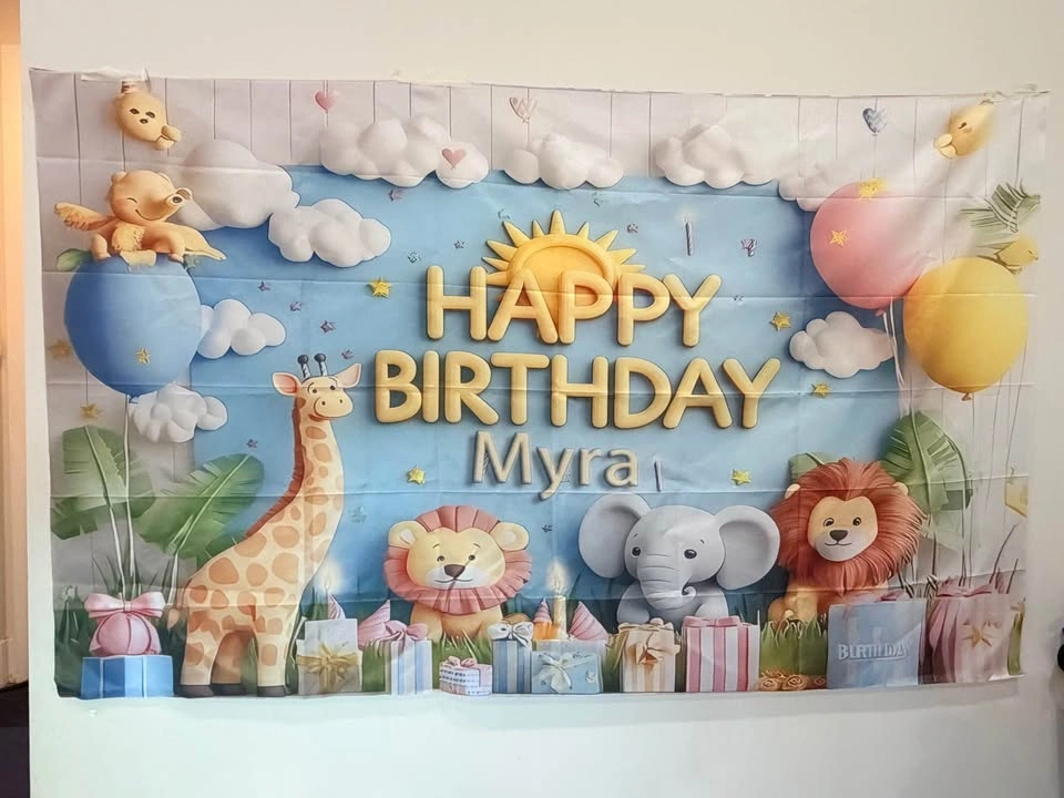 Animal theme Birthday Banner - photo 2