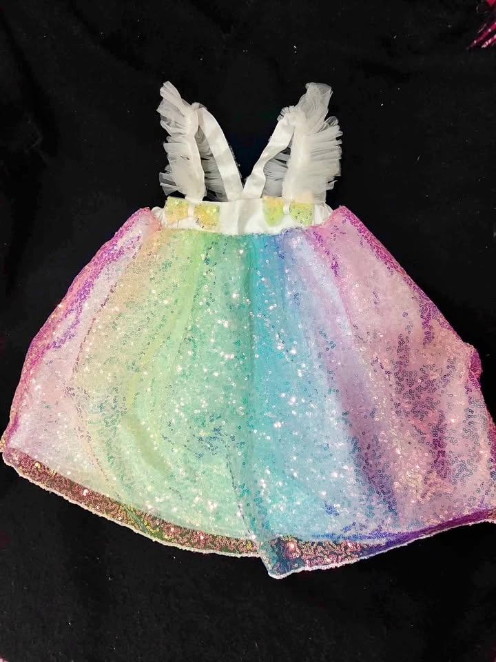 Baby shimmer party frock