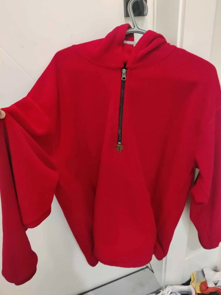 Red Unisex Fleece Hoodie - photo 2