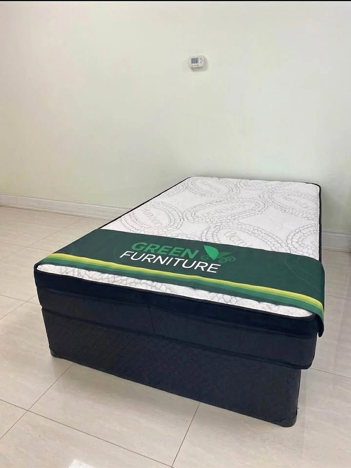 Green Furniture Mattress and Bed Frame