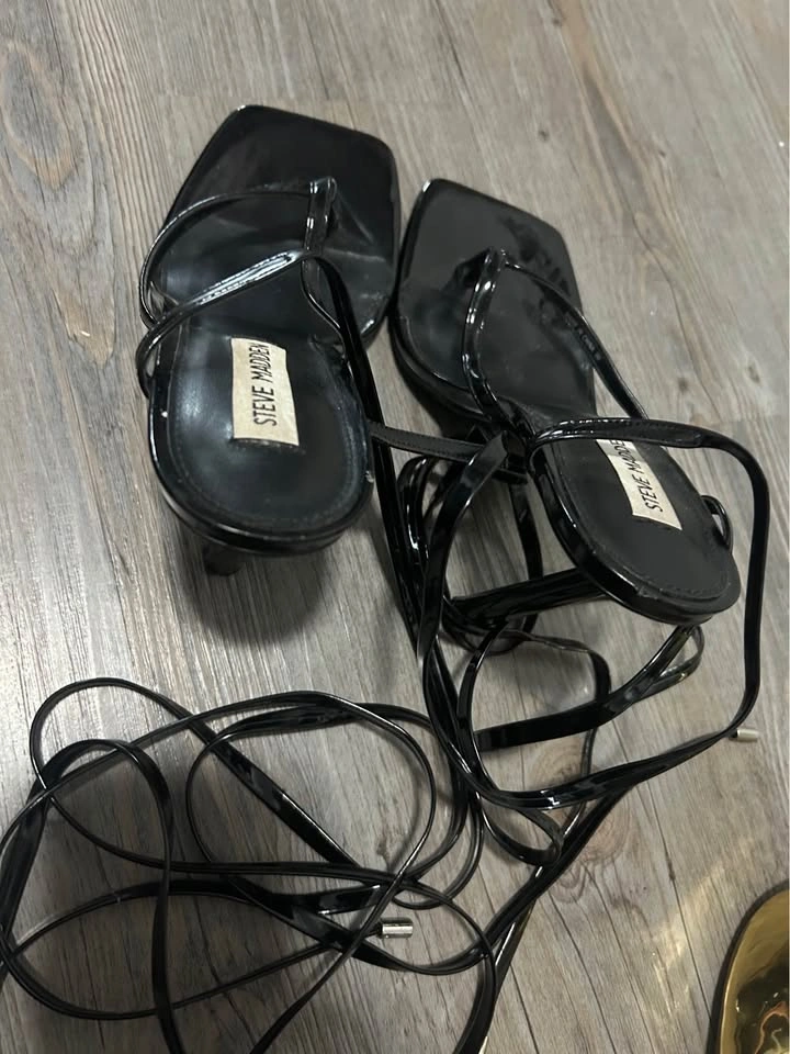 Steve Madden Size 9 Strappy Square-Toe Heels - photo 2