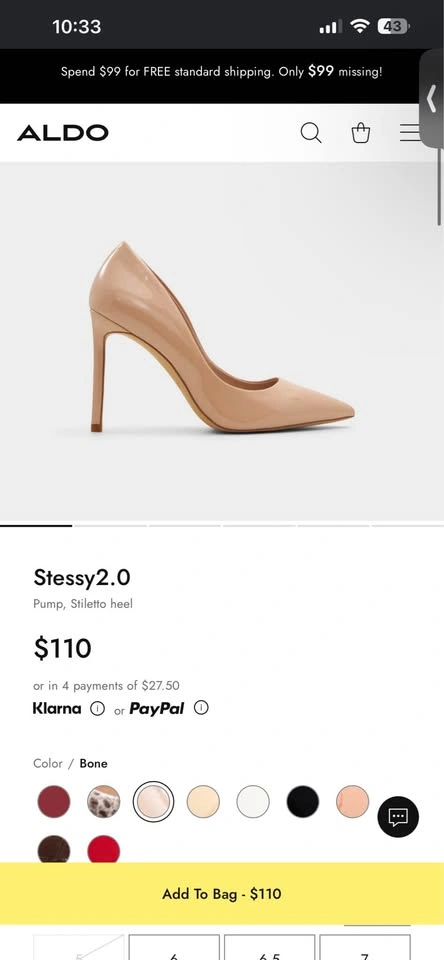 Aldo stiletto heel size 11 very comfortable! - photo 3
