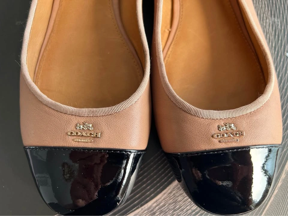 Coach Ballet flats beige and black size 10 - photo 3