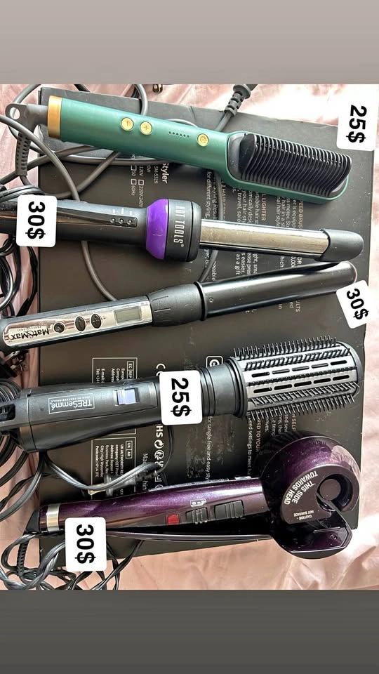 Hair Tools: Straightener, Curler, and Heated Brush
