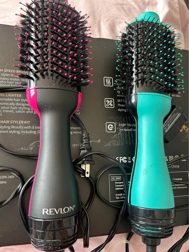 Brush Dryer Adjustable Heat Settings Electric Hair Tool x2 - photo 3