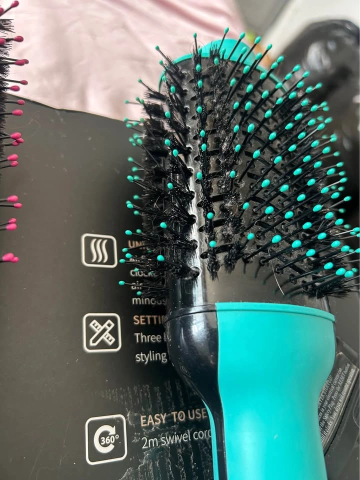 Brush Dryer Adjustable Heat Settings Electric Hair Tool x2 - photo 5