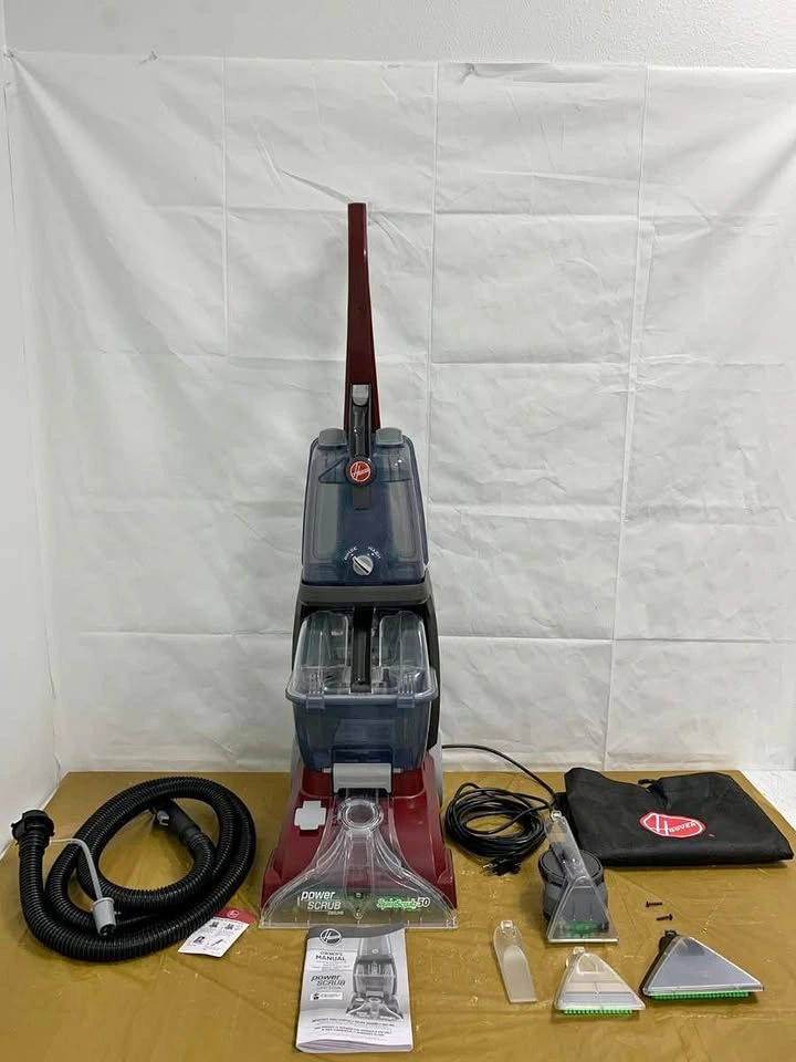 Hoover Power Scrub Deluxe Red Upright Carpet Cleaner