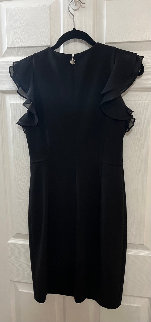 Tommy Hilfiger Black Ruffle Dress. Size: 8 - photo 2