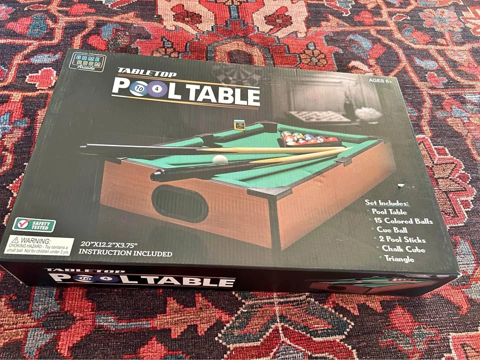 New Table top pool table