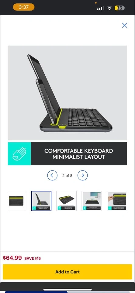 Bluetooth Keyboard for Phone, iPad, or Other Devices - photo 2