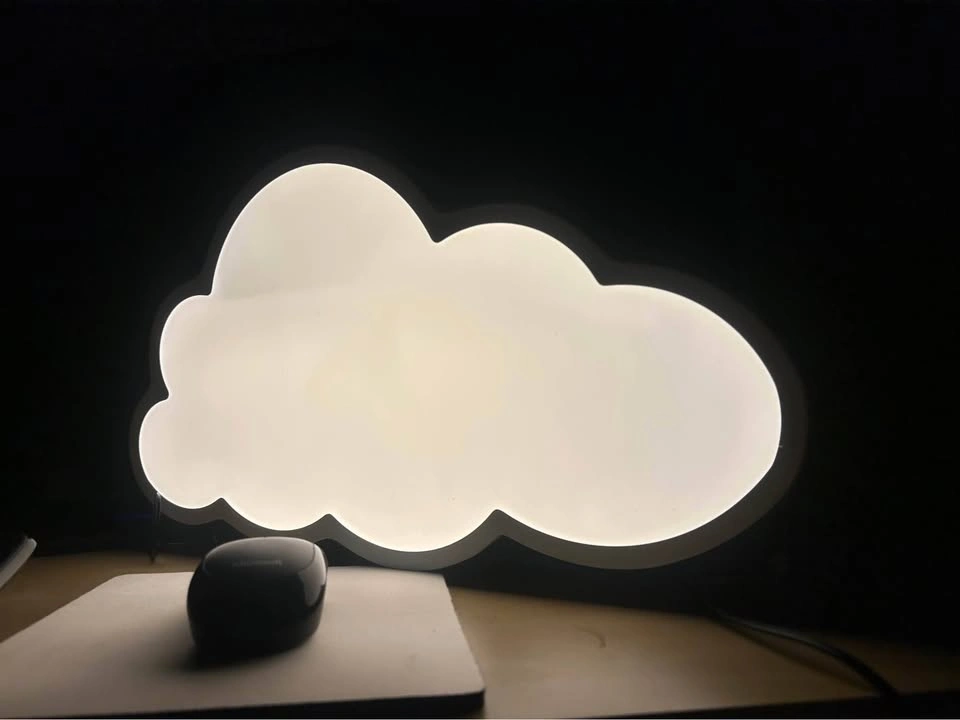 Metal white cloud light - photo 2
