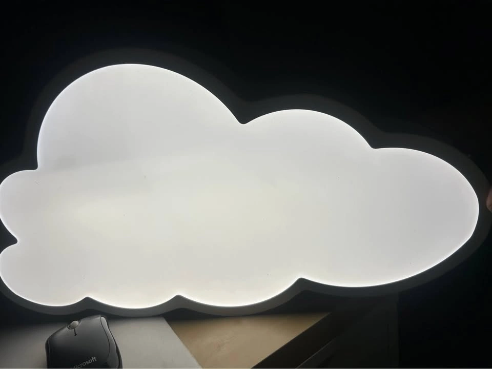 Metal white cloud light - photo 3