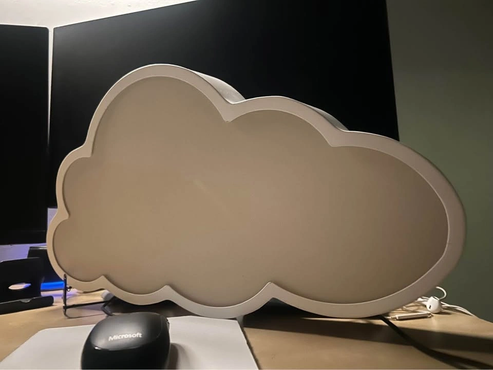 Metal white cloud light - photo 4