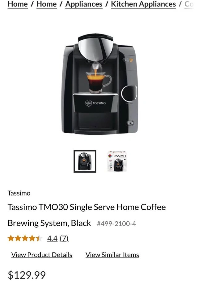 Tassimo coffee machine single serve - photo 2