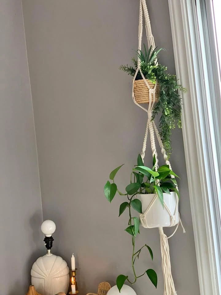 Double Macrame Plant Hanger