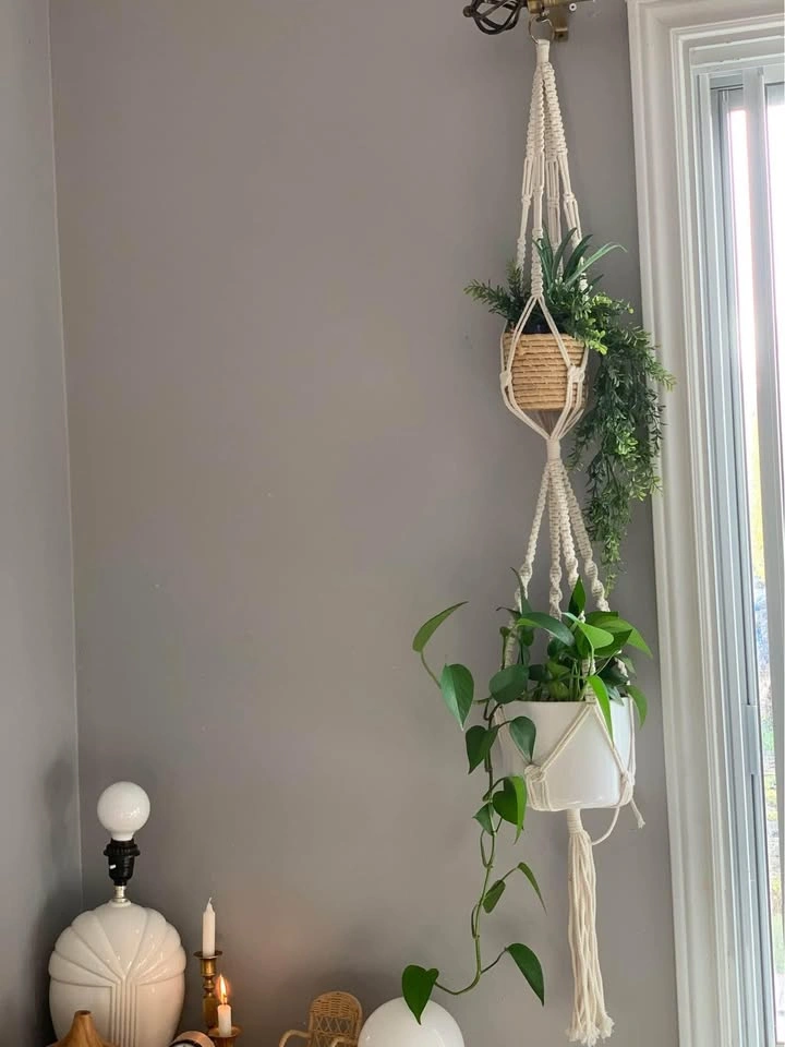 Double Macrame Plant Hanger - photo 3