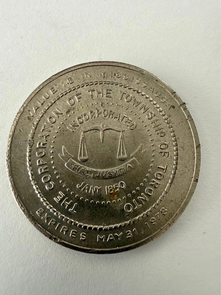 1974 City of Mississauga Commemorative Token