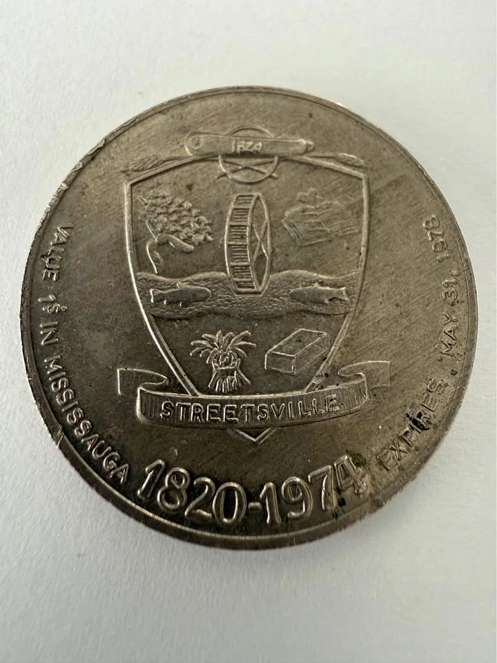 1974 City of Mississauga Streetsville Commemorative Trade Dollar