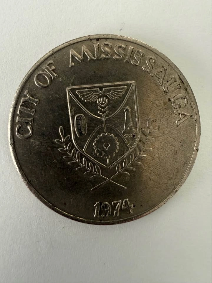 1974 City of Mississauga Streetsville Commemorative Trade Dollar - photo 2