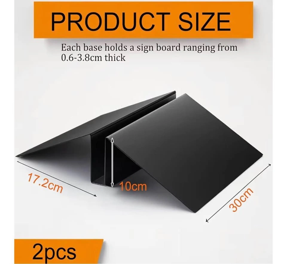 2 Pack Metal Floor Sign Holder Stand for A-Frame Signs - photo 2